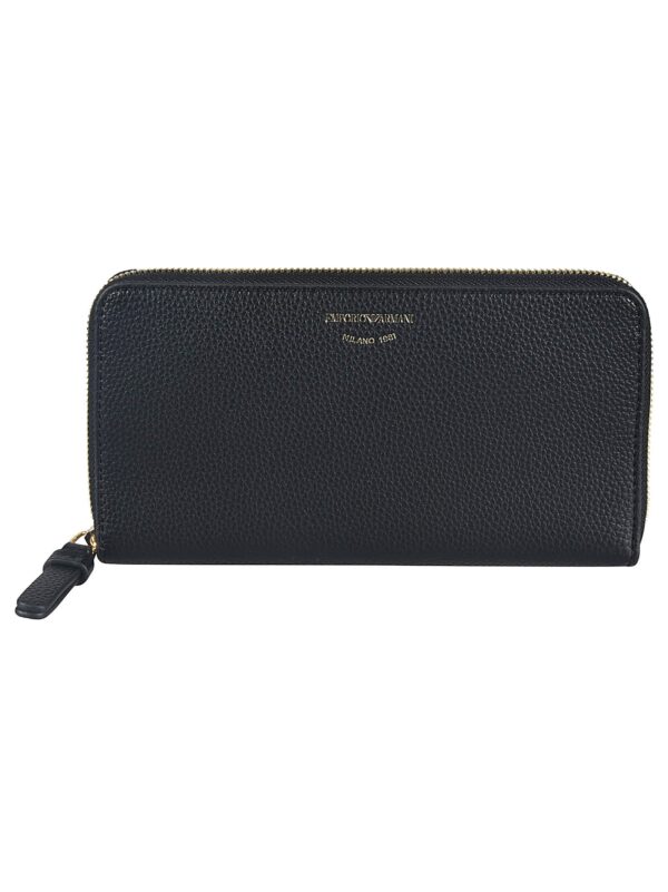 Zip-around Logo Continental Wallet Emporio Armani