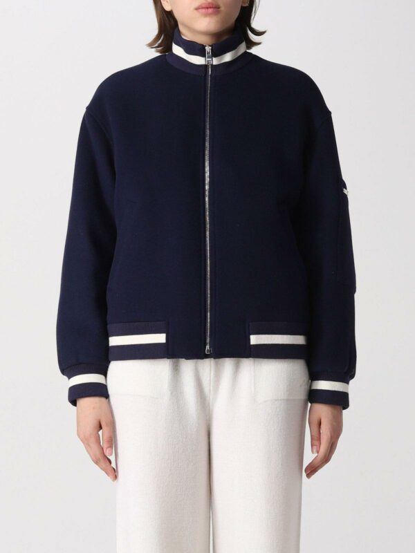 Zip-up Long-sleeved Bomber Jacket MSGM