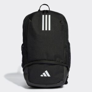 adidas Football Tiro backpack in black and white