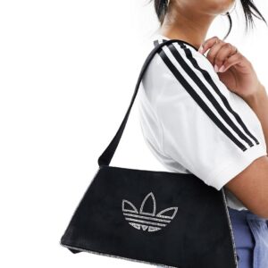 adidas Originals diamante shoulder bag in black