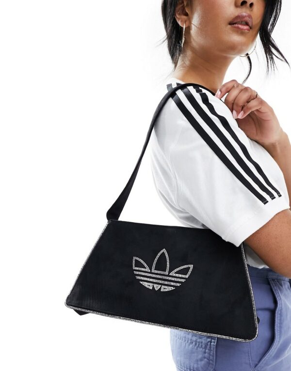 adidas Originals diamante shoulder bag in black