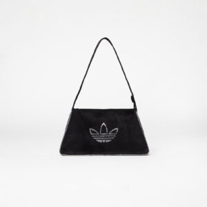 adidas Rhinestones Fake Suede Shoulder Bag Black Universal