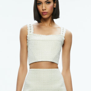 alice + olivia VICENTA EMBELLISHED STRUCTURED CORSET