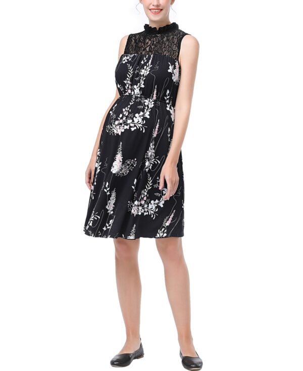 kimi + kai Maternity Moira Skater Dress - Multicolored