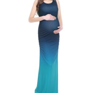 kimi + kai Maternity Sonia Ombre Maxi Dress - Multicolored