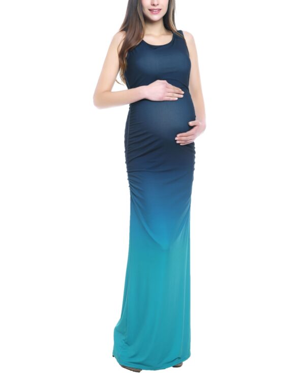 kimi + kai Maternity Sonia Ombre Maxi Dress - Multicolored