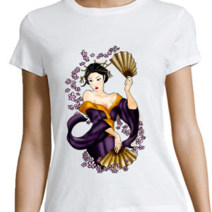 t-shirt geisha woman