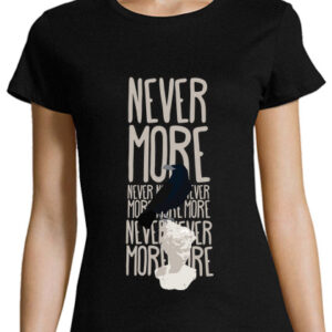 woman t-shirt - never more