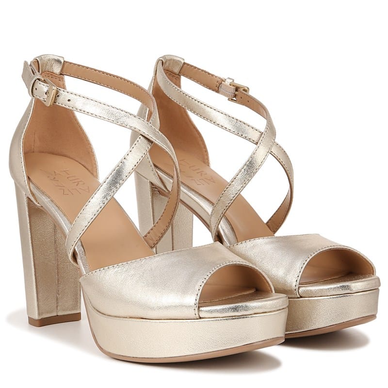 Naturalizer Women's Melody Dress Sandals Champagne Leather - Size .