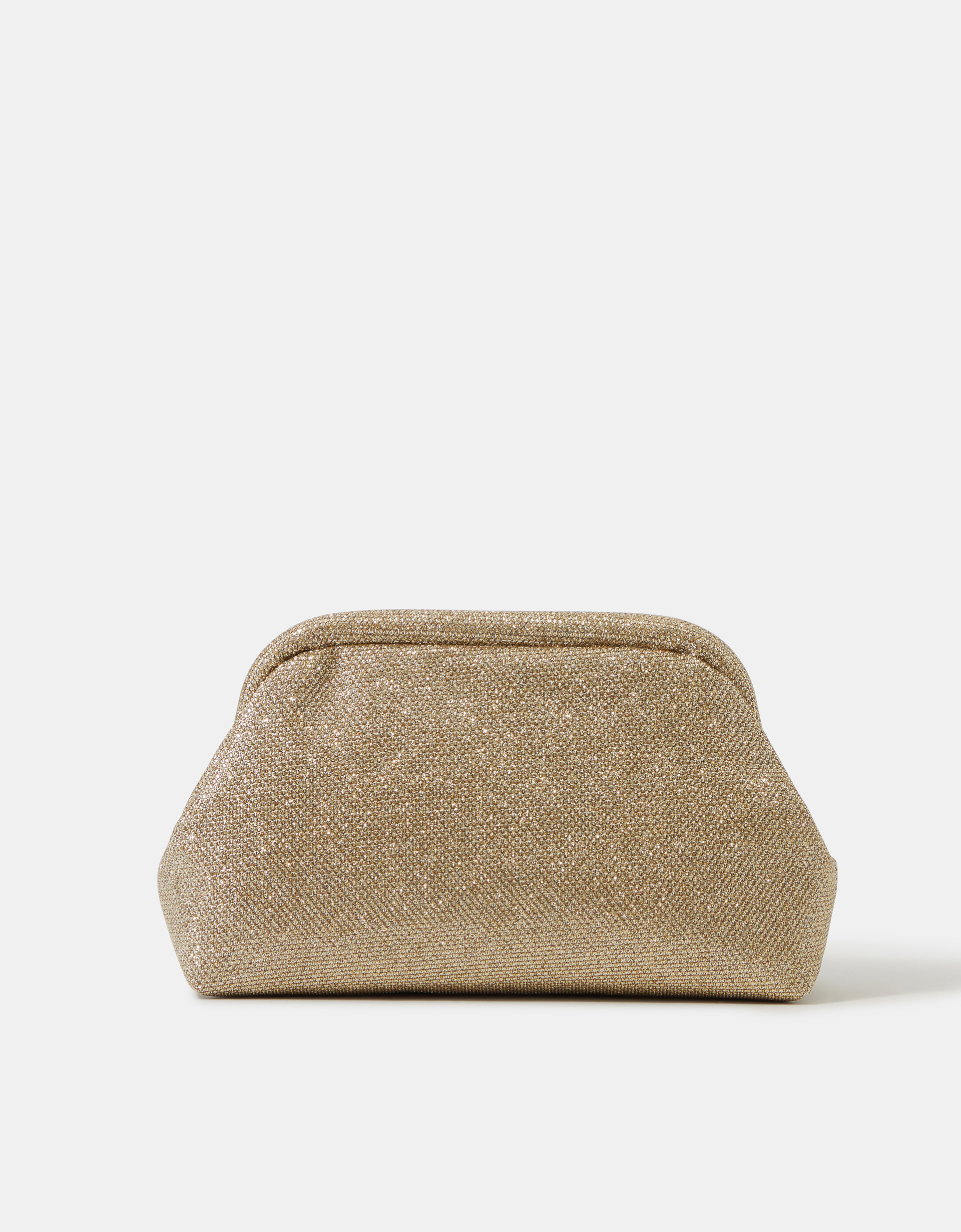 Gold Sparkle Cloud Clutch Bag