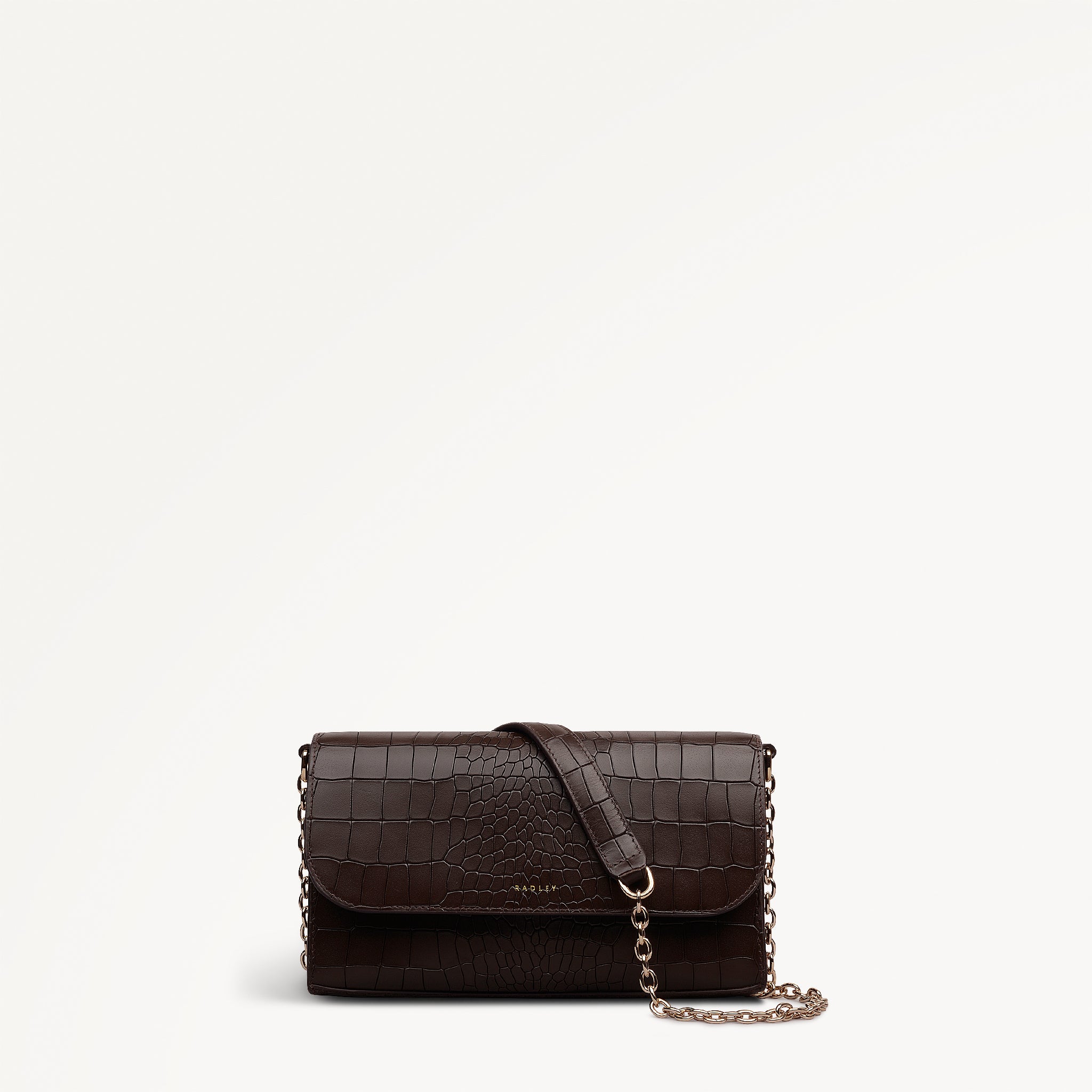 Dark Oak Micro Flapover Cross Body Bag The Rathbone AW Radley London