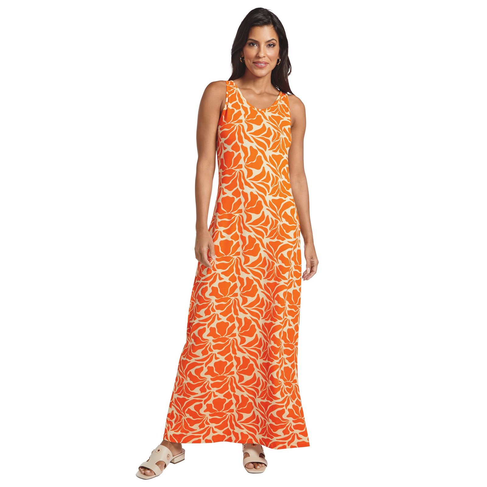 Masseys Favorite Tank Maxi Dress Orange Dresses