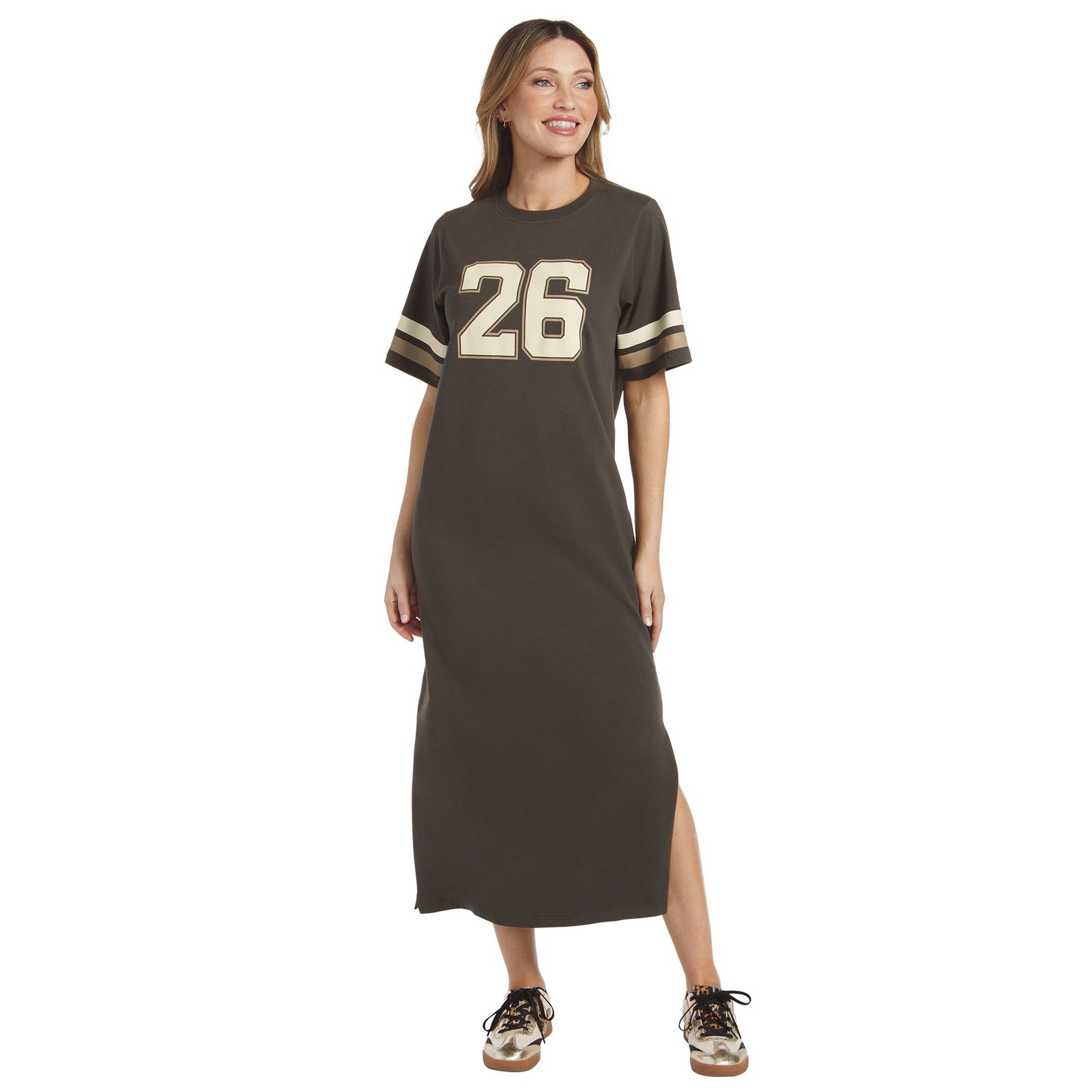 Masseys Varsity Maxi Dress Black Dresses X