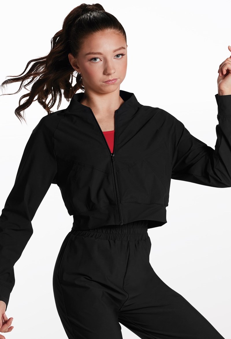 Ultra Tech Bomber Jacket - Black - Intermediate Child - Dance Top