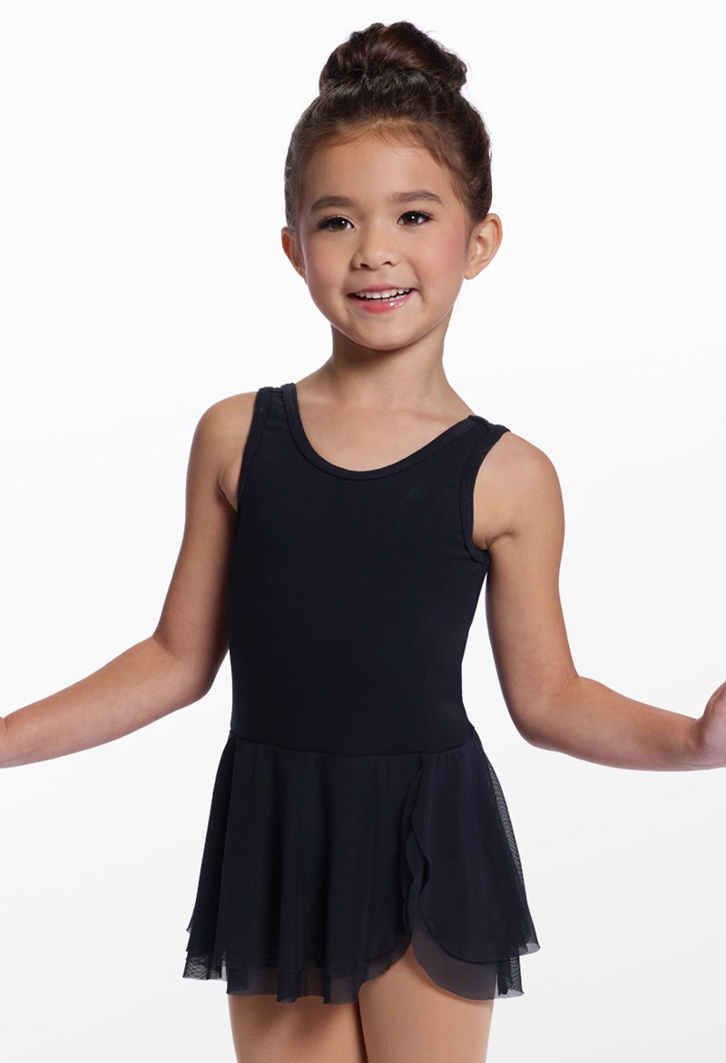 Sierra Snap Cotton Dress - Black - Medium Child - Dance Dress