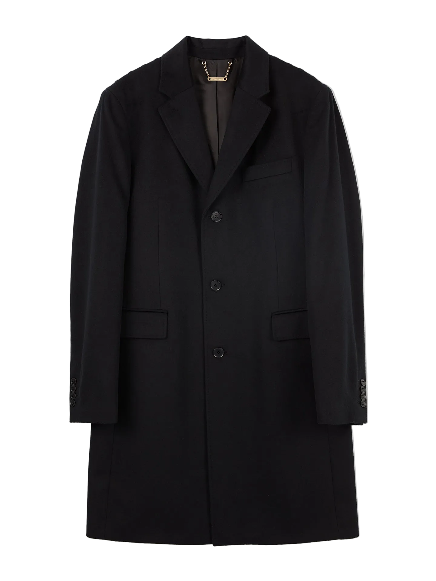 Classic Single Breasted Coat - L Black MC-