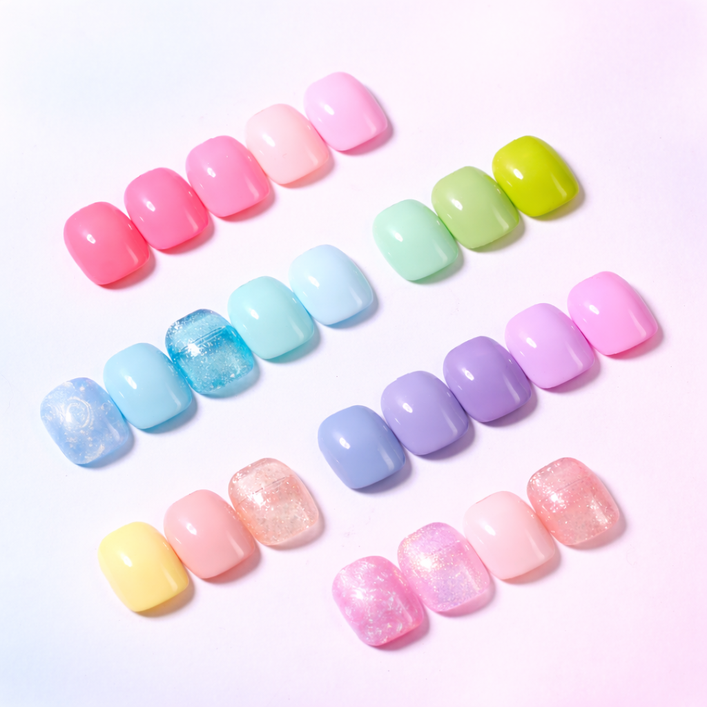 Beetles Pastel Gel Polish Set - Rainbow Dreamscape Colors Spring Gel Polish Kit with Base Coat&Top Coat