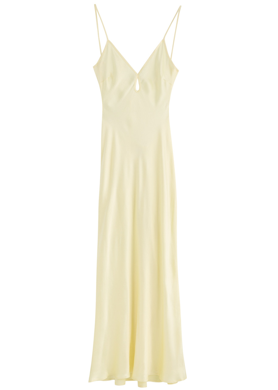 Bec & Bridge Cedar City Satin Maxi Dress - Yellow - S