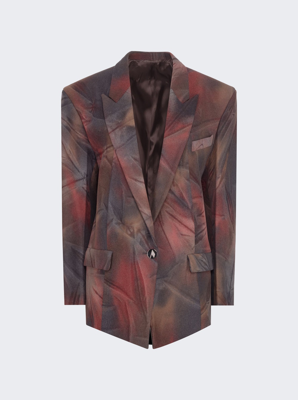 Glen Short Blazer Coat Shaded Brown