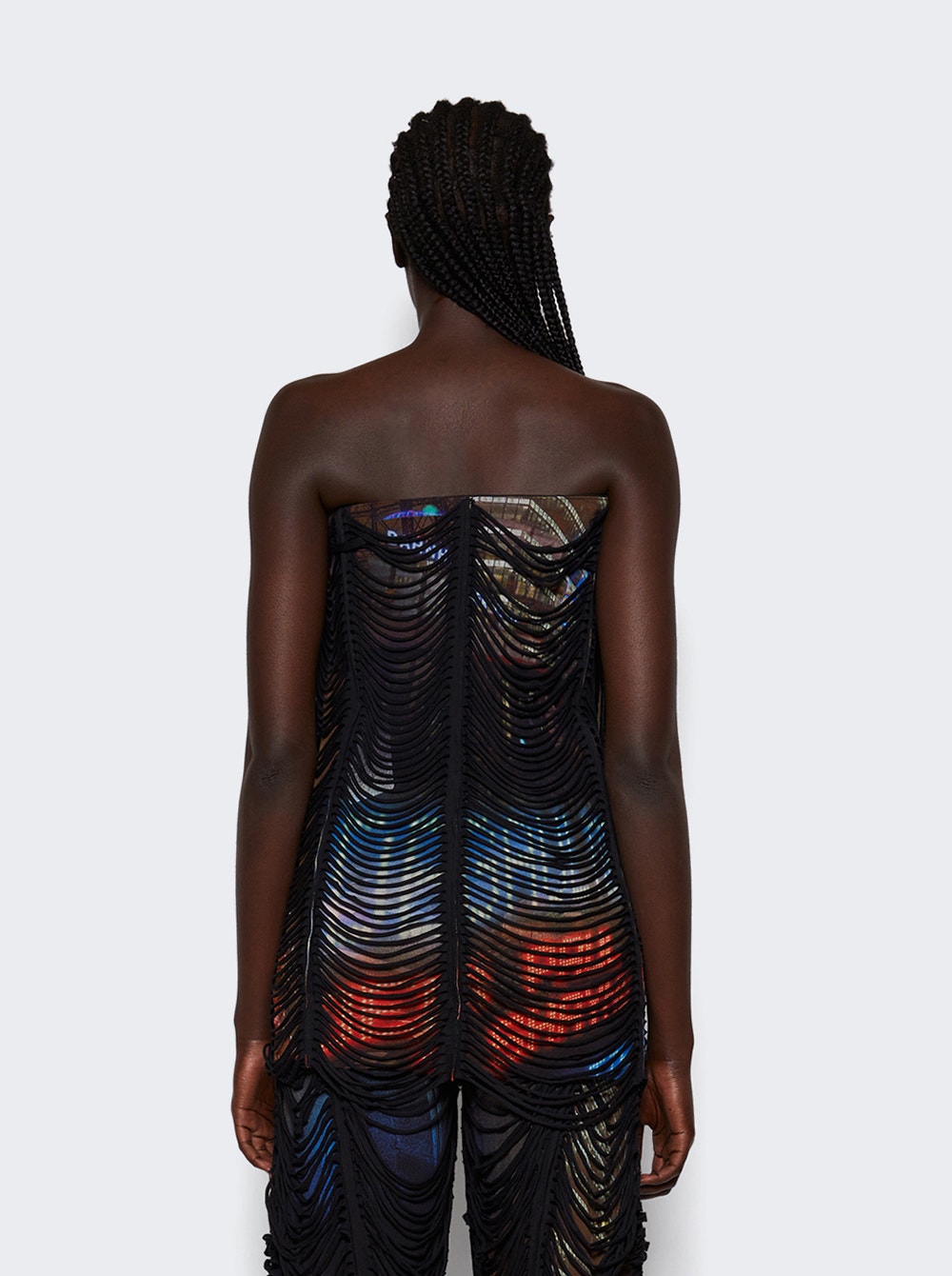 X Shayne Oliver Slashing d Mini Dress