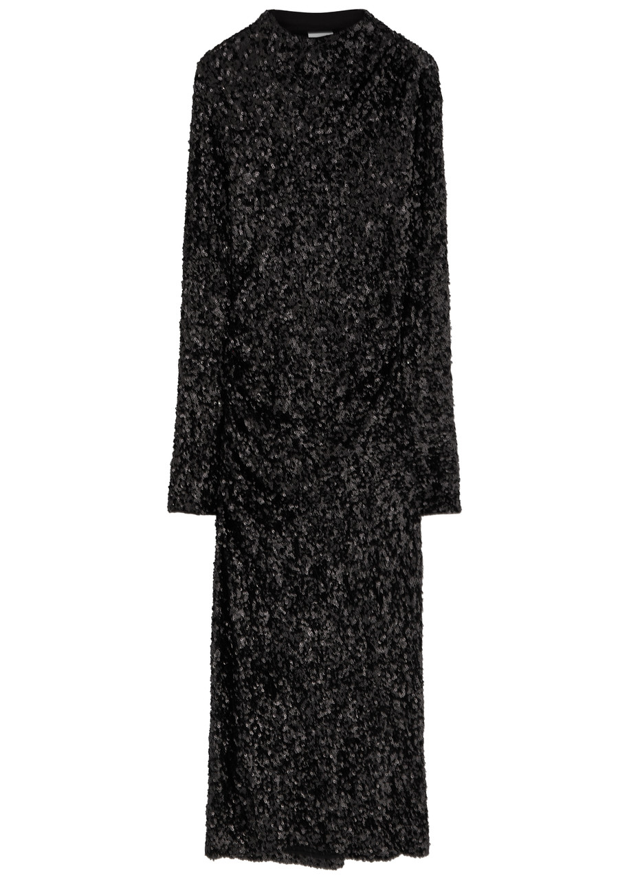Day Birger ET Mikkelsen Clover Sequin-embellished Tulle Midi Dress - Black - M