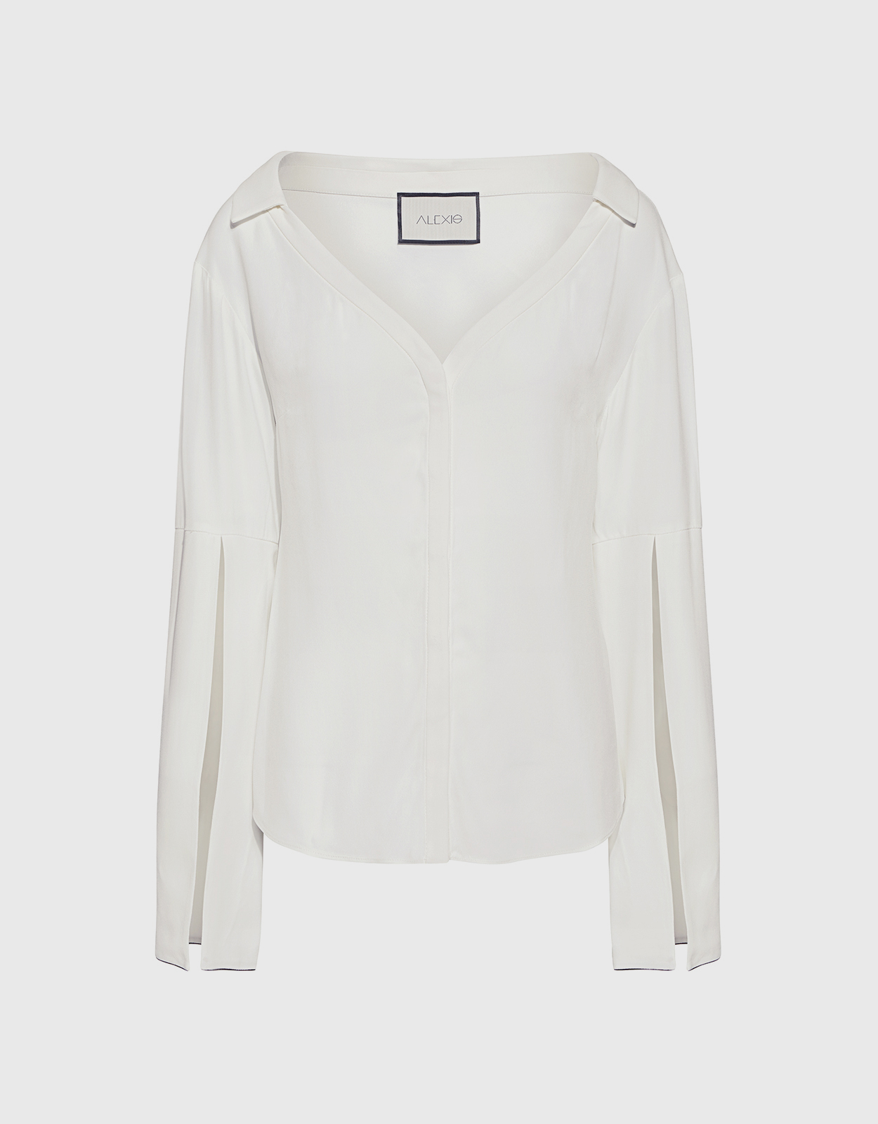 Alexis Javi Slit Bell Sleeve V-neck Blouse
