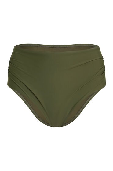 Hunkemöller Luna High-Waisted Shaping Cheeky Bikini Bottoms Green