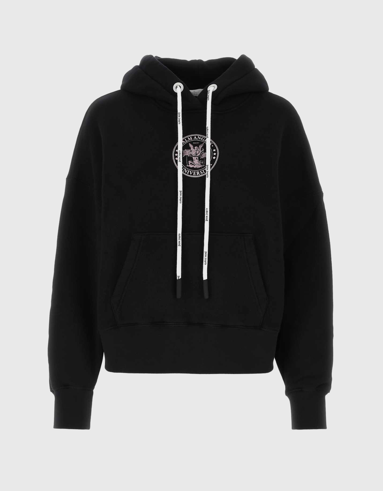 Palm Angels Cotton Print Drawstring Hoodie