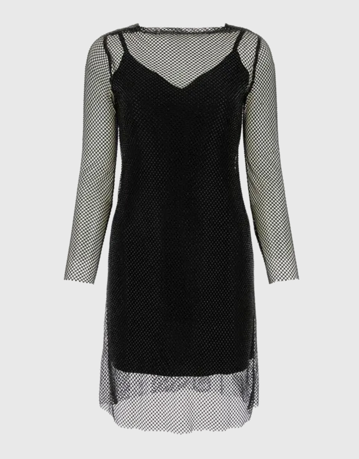 Max Mara Vezzo Mesh Long Sleeve Mini Dress - IT