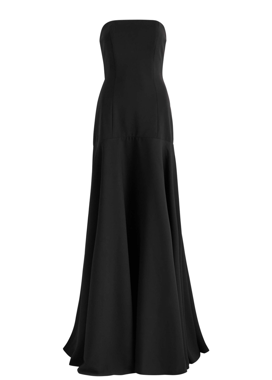 Odd Muse Ultimate Muse Strapless Twill Maxi Dress - Black - L