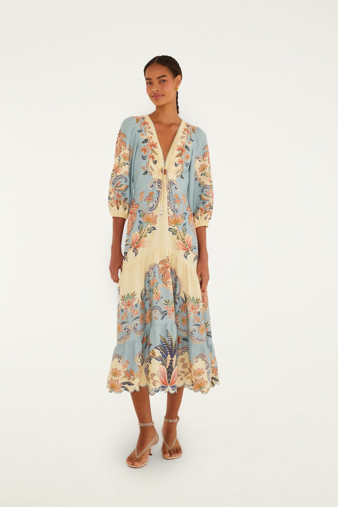 Butter Yellow Boho Beauty Lenzing Ecovero Euroflax Maxi Dress, BOHO BEAUTY BUTTER