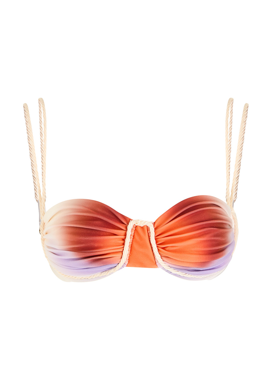 Baobab Lula Ruched Bikini top - Orange - M M