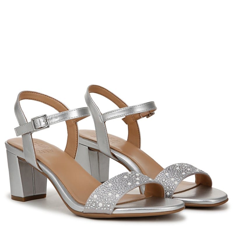 Naturalizer Women's Bristol Dress Sandals SilverPearl - Size .