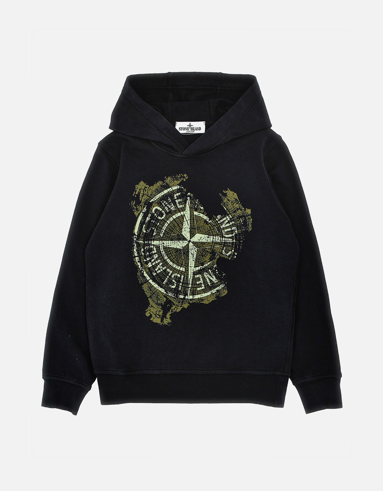Stone Island Kids Kids Printed Cotton Hoodie - Month