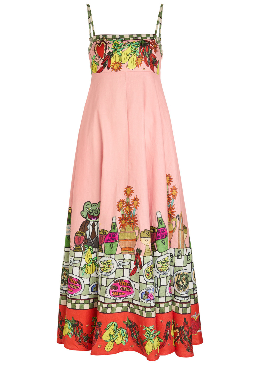 Alemais Contessa Printed Cotton Maxi Dress - Multicoloured - S