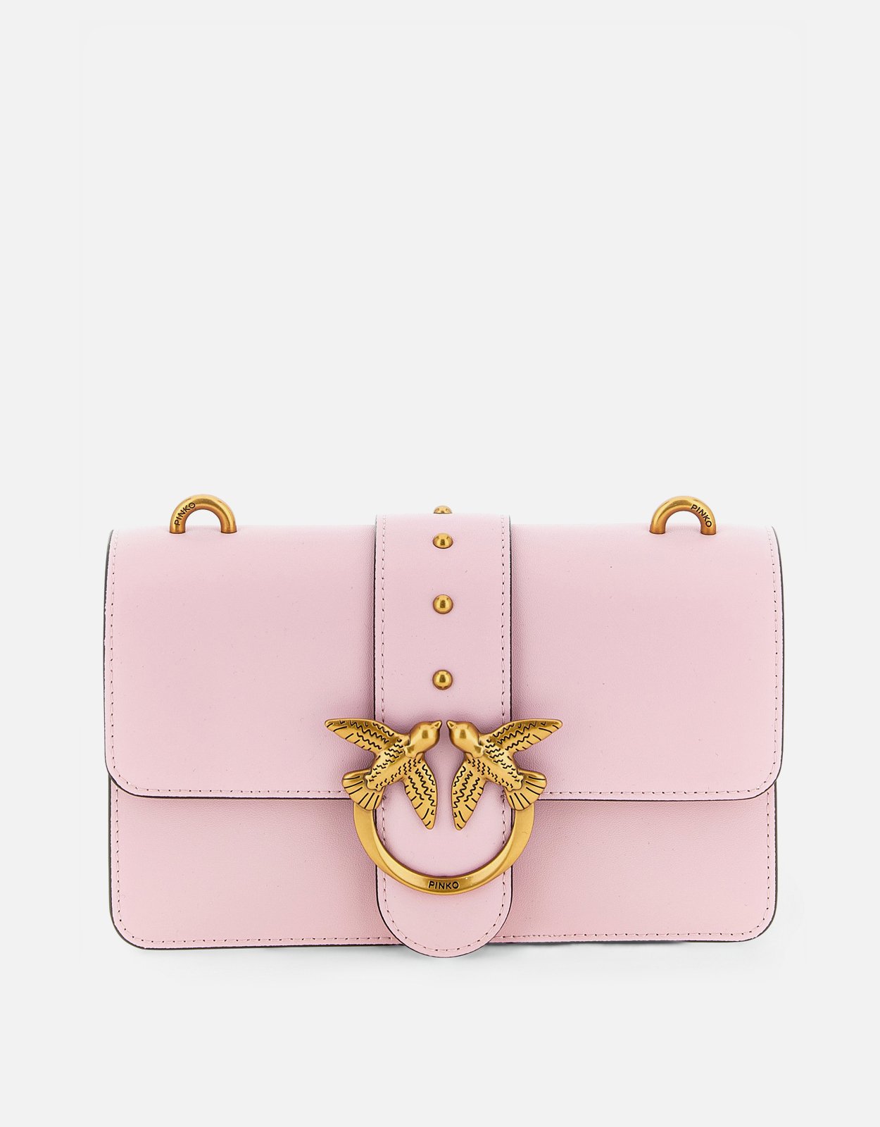 Pinko Love Bag One Small Leather Crossbody Bag