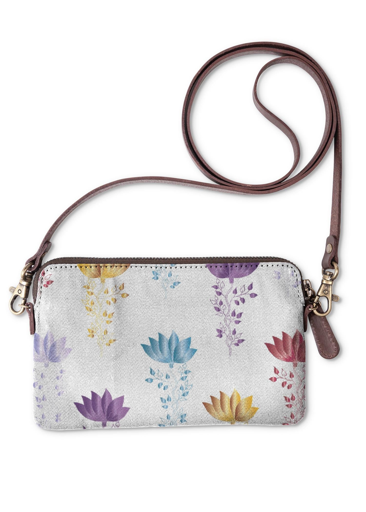 Statement Clutch - Handmade Floral Bag by VIDA Original Artist