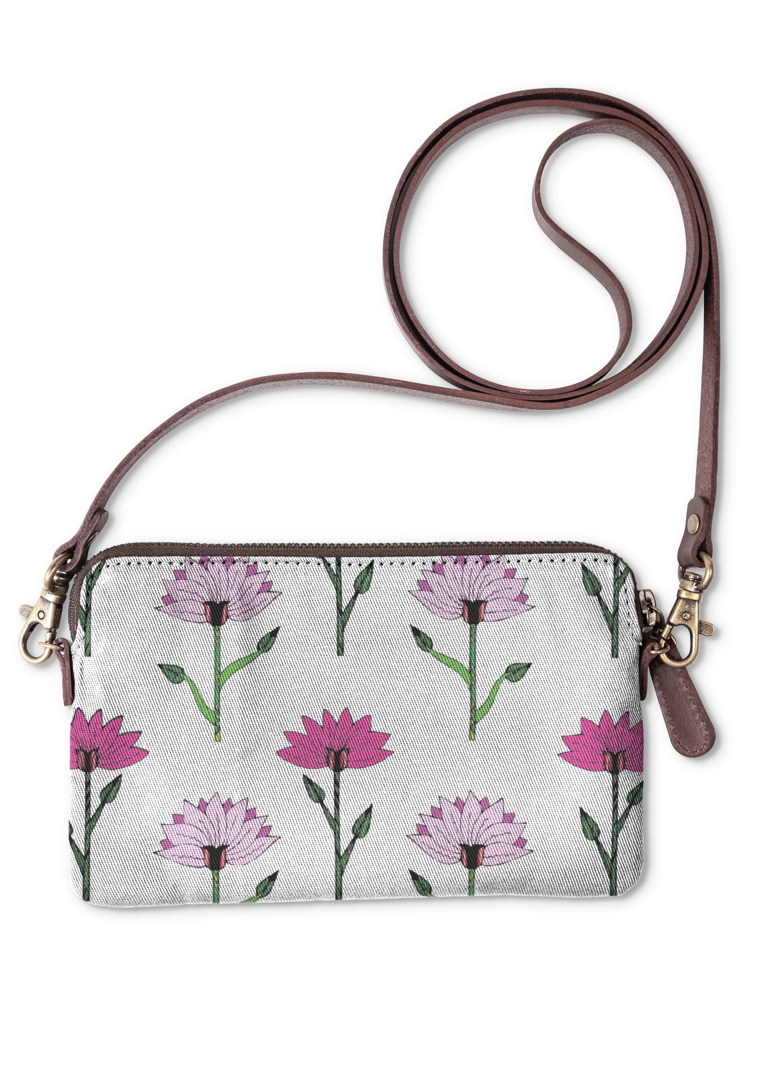 Statement Clutch - Handmade Floral Bag by VIDA Original Artist