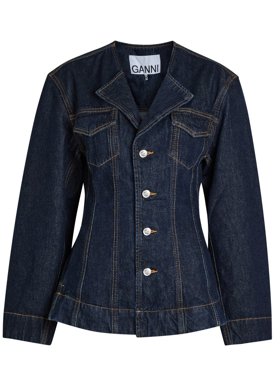 Ganni Panelled Denim Jacket - L