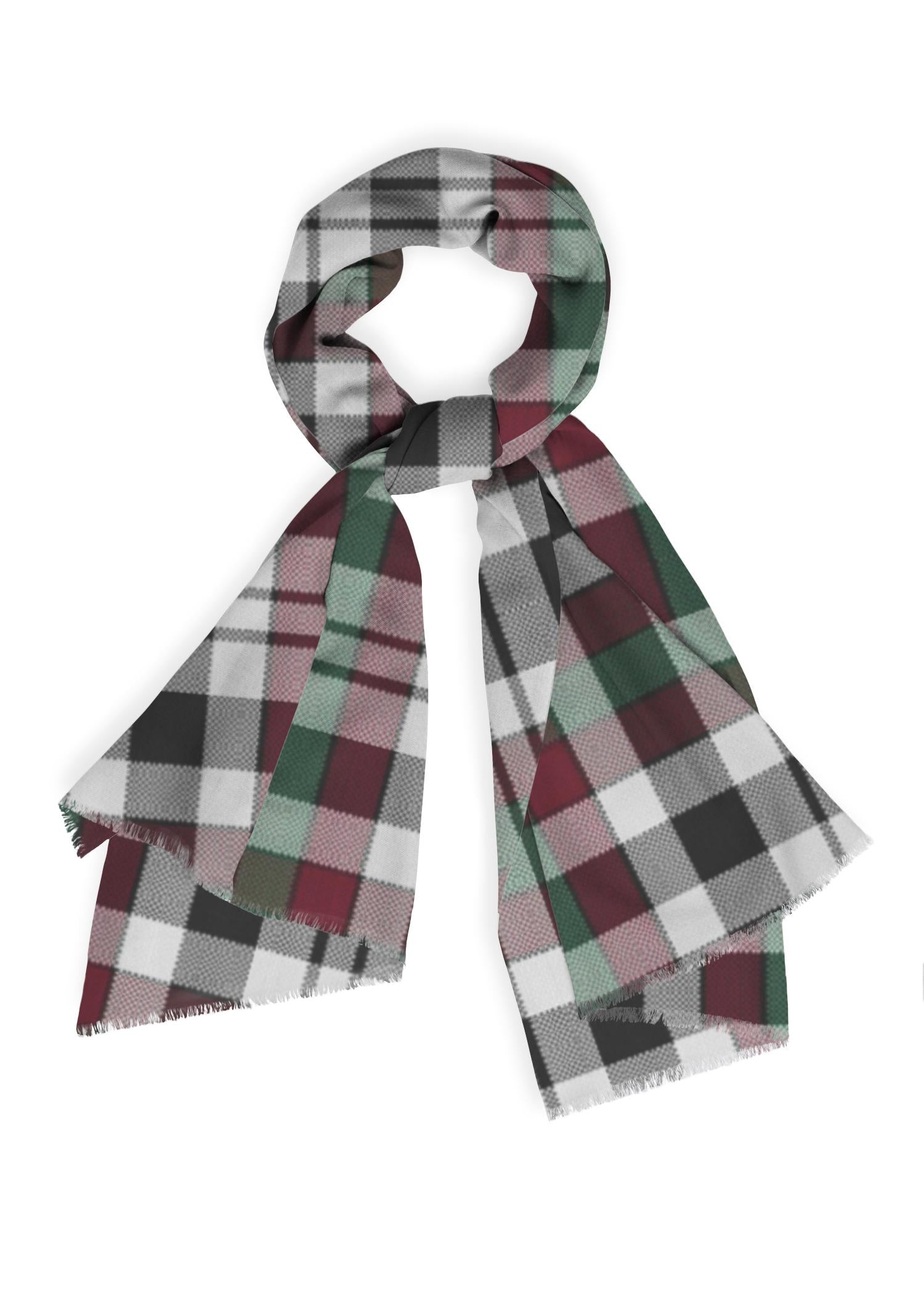 Cashmere Silk Scarf - Borthwick Dress Tartan