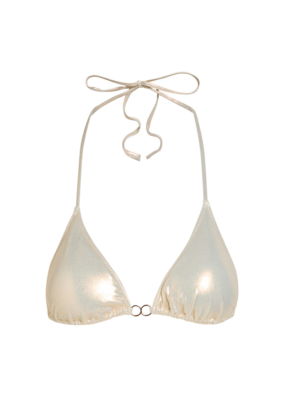 Melissa Odabash Costa Triangle Bikini top - Gold - M