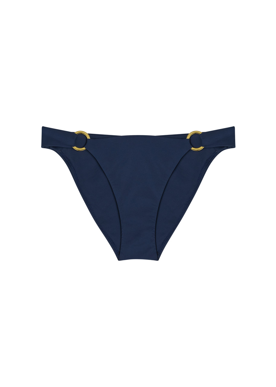 Away That Day Sorrento Ruched Bikini Briefs - Navy