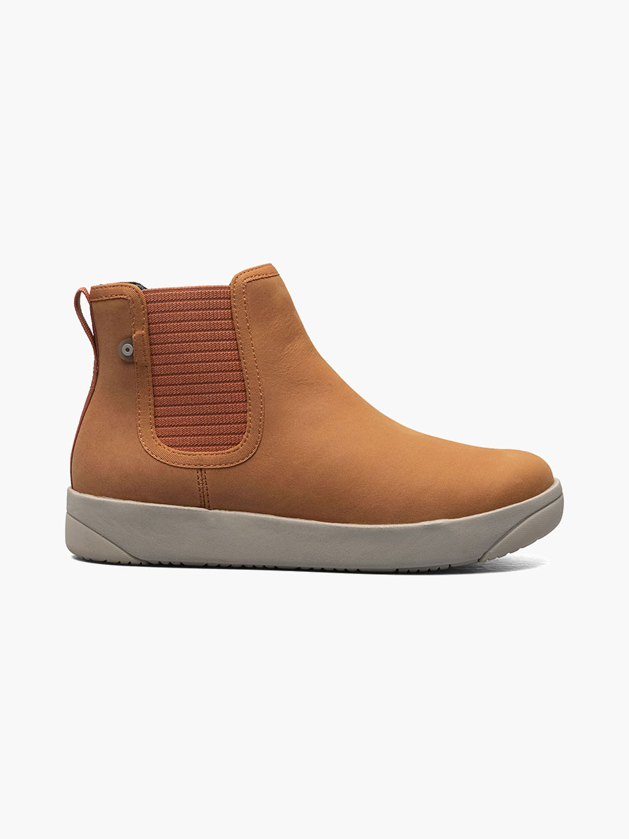 Bogs Boots Kicker Chelsea Leather Women's Casual Boots Burnt Orange Size