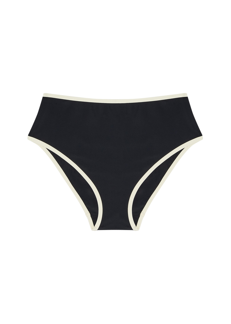 Solaqua High-waist Bikini Briefs - Black - S