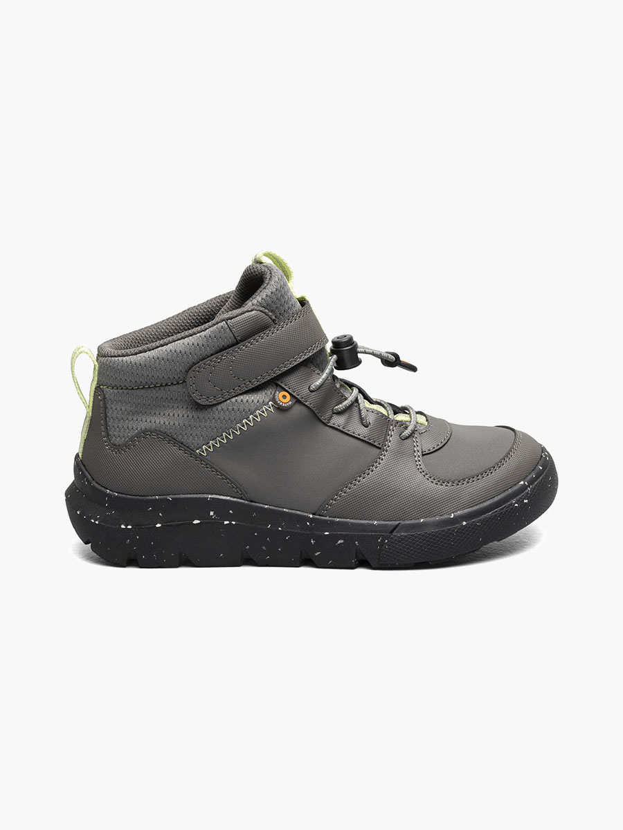 Bogs Boots Skyline Kicker WP Kids' Outdoor Shoes Gray Size Big Kid