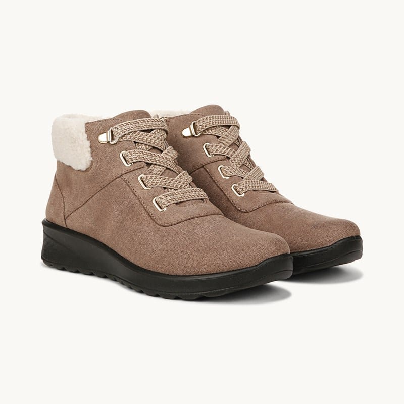 LifeStride Generation Ankle Bootie Boots Brown Fabric . W