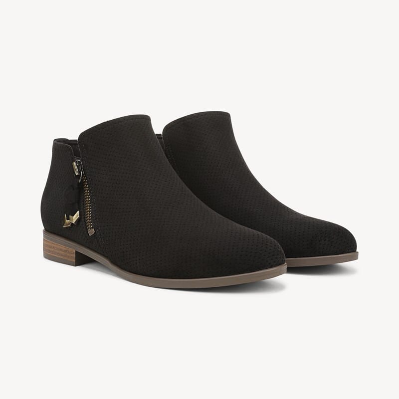 Dr. Scholl's Women's Reverie Ankle Bootie Boots Black Faux Leather DRSCH .