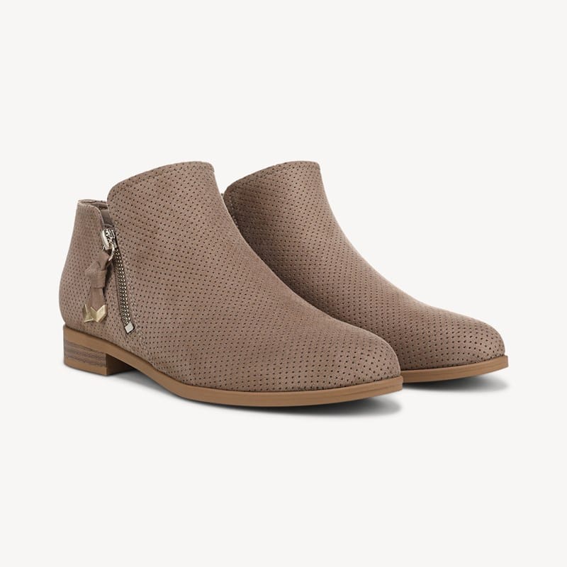 Dr. Scholl's Women's Reverie Ankle Bootie Boots Woodsmoke Faux Leather DRSCH .