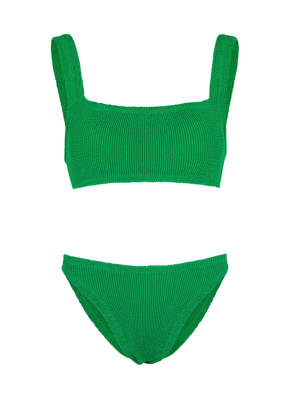 Hunza G Xandra Seersucker Bikini - Green