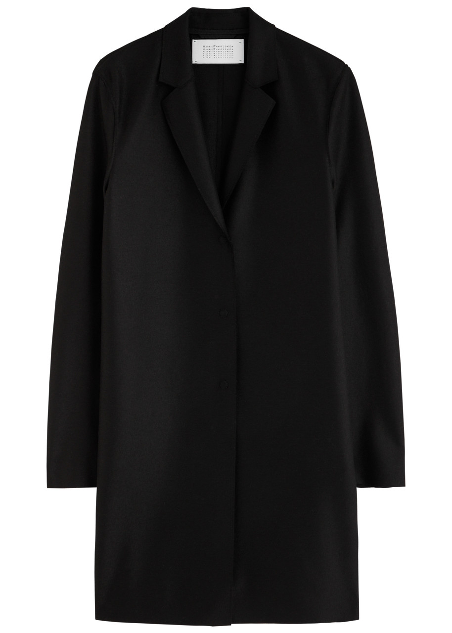 Harris Wharf London Cocoon Wool Coat - Black - IT M